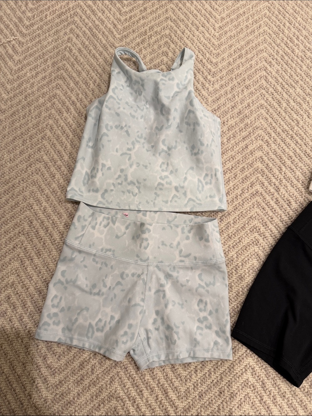 Kids Light Blue Animal Print Pajama Set